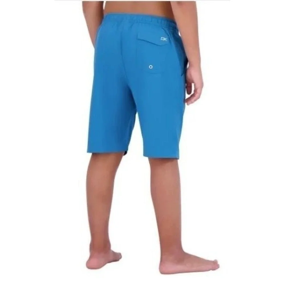 Dakine Swim Boys 2-piece Swim Set Blue/Gray Rash Guard UPF‎ 30+ Small NWT!